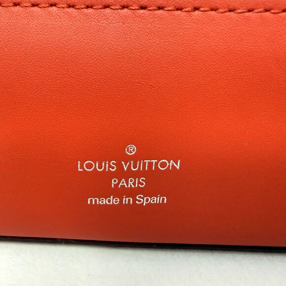 Louis Vuitton Monogram Elizabeth Pencil Pouch Case Red Gi0009 Trous RARE NEW - Picture 2 of 14